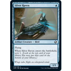 画像1: 【ENG】シルヴァー・レイヴン/Silver Raven[MTG_AFR_074C]