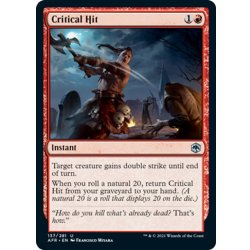 画像1: 【ENG】クリティカル・ヒット/Critical Hit[MTG_AFR_137U]