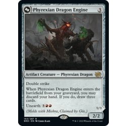 画像1: 【ENG】ファイレクシアのドラゴン・エンジン/Phyrexian Dragon Engine//ファイレクシアに下りし者、ミシュラ/Mishra, Lost to Phyrexia[MTG_BRO_163R]