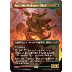 画像1: 【ENG】ロケッティアの隊長、レッドシフト/Redshift, Rocketeer Chief [MTG_DFT_0366_R]