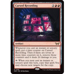 画像1: 【ENG】呪われた録画/Cursed Recording[MTG_DSK_0296_R]