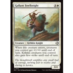 画像1: 【ENG】勇敢な鶏騎士/Gallant Fowlknight [MTG_ECL_0017_C]