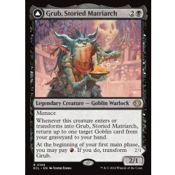 画像1: 【ENG】名高き女族長、グラブ/悪名高き婆、グラブ/Grub, Storied Matriarch/Grub, Notorious Auntie[MTG_ECL_0105_R]