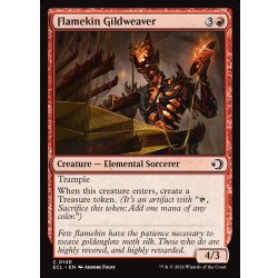 画像1: 【ENG】炎族の金糸紡ぎ/Flamekin Gildweaver [MTG_ECL_0140_C]