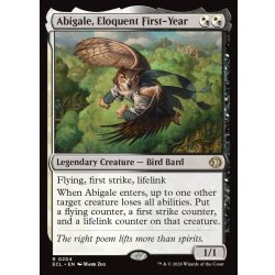 画像1: 【ENG】口達者な一年生、アビゲール/Abigale, Eloquent First-Year [MTG_ECL_0204_R]