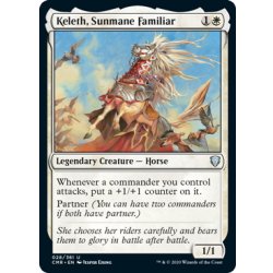 画像1: 【ENG】陽光たてがみの使い魔、ケレス/Keleth, Sunmane Familiar[MTG_CMR_028U]