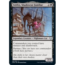 画像1: 【ENG】影猫の使い魔、ファルティス/Falthis, Shadowcat Familiar[MTG_CMR_126U]