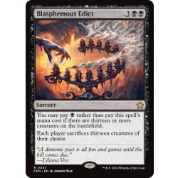 画像1: 【ENG】冒涜的布告/Blasphemous Edict [MTG_FDN_0057_R]