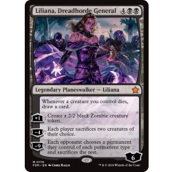 画像1: 【ENG】戦慄衆の将軍、リリアナ/Liliana, Dreadhorde General [MTG_FDN_0176_M]