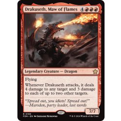 画像1: 【ENG】炎の大口、ドラクセス/Drakuseth, Maw of Flames [MTG_FDN_0193_R]