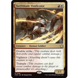 画像1: 【ENG】速太刀の擁護者/Swiftblade Vindicator [MTG_FDN_0246_R]