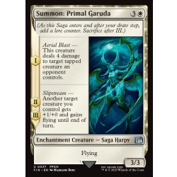 画像1: 【ENG】召喚：蛮神ガルーダ/Summon: Primal Garuda[MTG_FIN_0037_U]