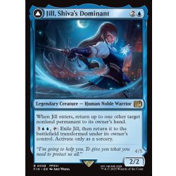 画像1: 【ENG】シヴァのドミナント、ジル/氷の召喚獣、シヴァ/Jill, Shiva's Dominant/Shiva, Warden of Ice[MTG_FIN_0058_R]