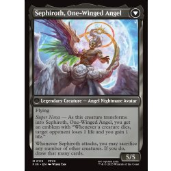 画像2: 【ENG】威名のソルジャー、セフィロス/片翼の天使、セフィロス/Sephiroth, Fabled SOLDIER/Sephiroth, One-Winged Angel[MTG_FIN_0115_M]