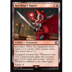 画像1: 【ENG】「赤魔術士」のレイピア/Red Mage's Rapier[MTG_FIN_0152_C]