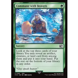 画像1: 【ENG】ジャイアントビーバーとの対話/Commune with Beavers[MTG_FIN_0182_C]