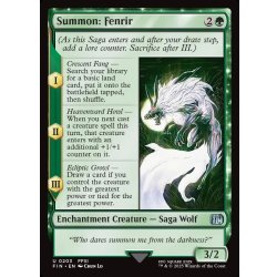 画像1: 【ENG】召喚：フェンリル/Summon: Fenrir[MTG_FIN_0203_U]