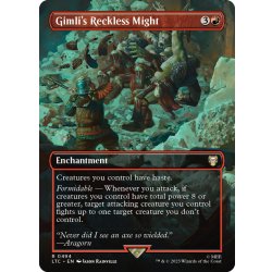 画像1: 【ENG】★Foil★Gimli's Reckless Might[MTG_LTC_0494R]