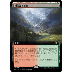 画像1: 【JPN】★Extended-Art Foil★樹木茂る山麓[MTG_MH3_0467_R]