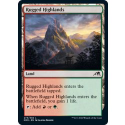 画像1: 【ENG】★Foil★岩だらけの高地/Rugged Highlands[MTG_NEO_273C]