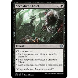 画像1: 【ENG】シェオルドレッドの勅令/Sheoldred's Edict[MTG_ONE_108U]