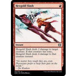 画像1: 【ENG】呪い金の斬撃/Hexgold Slash[MTG_ONE_137C]