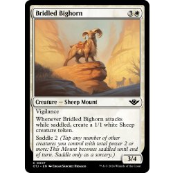 画像1: 【ENG】手綱付きの大角/Bridled Bighorn[MTG_OTJ_0007_C]