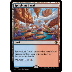画像1: 【ENG】尖塔断の運河/Spirebluff Canal[MTG_OTJ_0270_R]
