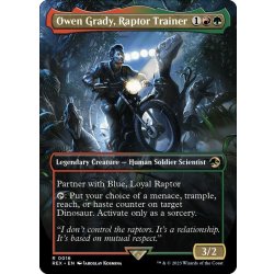 画像1: 【ENG】ラプトルの調教師、オーウェン・グレイディ/Owen Grady, Raptor Trainer[MTG_REX_0016R]