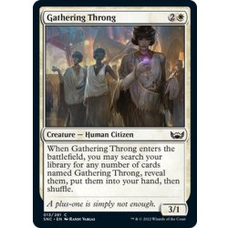 画像1: 【ENG】集まる群衆/Gathering Throng[MTG_SNC_013C]