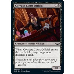 画像1: 【ENG】堕落した廷臣/Corrupt Court Official[MTG_SNC_070C]