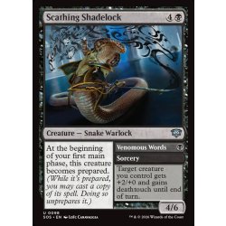 画像1: 【ENG】容赦なき妨術士/Scathing Shadelock[MTG_SOS_0098_U]
