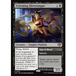 画像1: 【ENG】策謀の能弁術師/Scheming Silvertongue[MTG_SOS_0099_R]