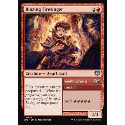 画像1: 【ENG】燃え立つ火歌い/Blazing Firesinger[MTG_SOS_0109_U]
