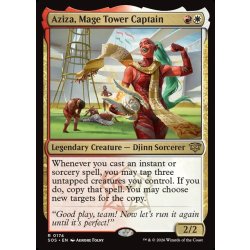 画像1: 【ENG】メイジタワーのキャプテン、アジザ/Aziza, Mage Tower Captain[MTG_SOS_0174_R]