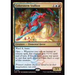 画像1: 【ENG】彩嵐の雄馬/Colorstorm Stallion[MTG_SOS_0180_R]