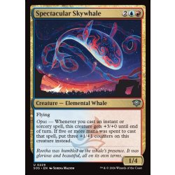 画像1: 【ENG】絢爛たる空鯨/Spectacular Skywhale[MTG_SOS_0229_U]
