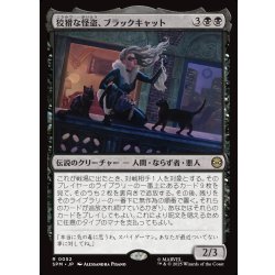 画像1: 【JPN】狡猾な怪盗、ブラックキャット/Black Cat, Cunning Thief[MTG_SPM_0052_R]