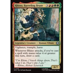 画像1: 【ENG】怒涛の粗暴者、ライノ/Rhino, Barreling Brute[MTG_SPM_0140_U]