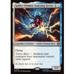 画像1: 【ENG】驚嘆の救い手、スパイダーウーマン/Spider-Woman, Stunning Savior[MTG_SPM_0152_R]