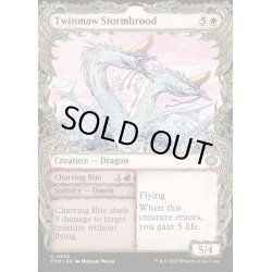 画像1: 【ENG】★Foil★双つ口の嵐孵り+黒焦げの噛みつき/Twinmaw Stormbrood  + Charring Bite[MTG_TDM_0320_U]