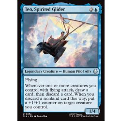 画像1: 【ENG】元気なグライダー乗り、テオ/Teo, Spirited Glider[MTG_TLA_0074_U]