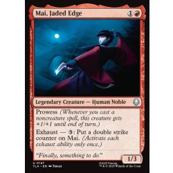 画像1: 【ENG】物憂げな刃、メイ/Mai, Jaded Edge[MTG_TLA_0147_U]
