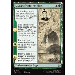 画像1: 【ENG】舞い落ちる蔦の葉よ/Leaves from the Vine[MTG_TLA_0185_U]