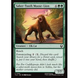 画像1: 【ENG】キバヘラジカライオン/Saber-Tooth Moose-Lion[MTG_TLA_0194_C]