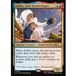 画像1: 【ENG】勇敢なブーメラン使い、サカ/Sokka, Bold Boomeranger[MTG_TLA_0240_R]