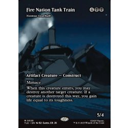 画像1: 【ENG】火の国の装甲列車(害悪の機械巨人)/Fire Nation Tank Train(Noxious Gearhulk)[MTG_TLE_0025_M]