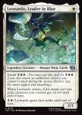 【ENG】青を纏うリーダー、レオナルド/Leonardo, Leader in Blue[MTG_TMT_0016_U]