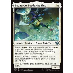 画像1: 【ENG】青を纏うリーダー、レオナルド/Leonardo, Leader in Blue[MTG_TMT_0016_U]
