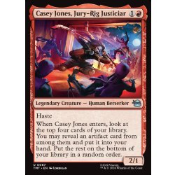 画像1: 【ENG】即席ヒーロー、ケイシー・ジョーンズ/Casey Jones, Jury-Rig Justiciar[MTG_TMT_0087_U]